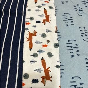 Set of 3 Wildlife themed Receiving Blankets